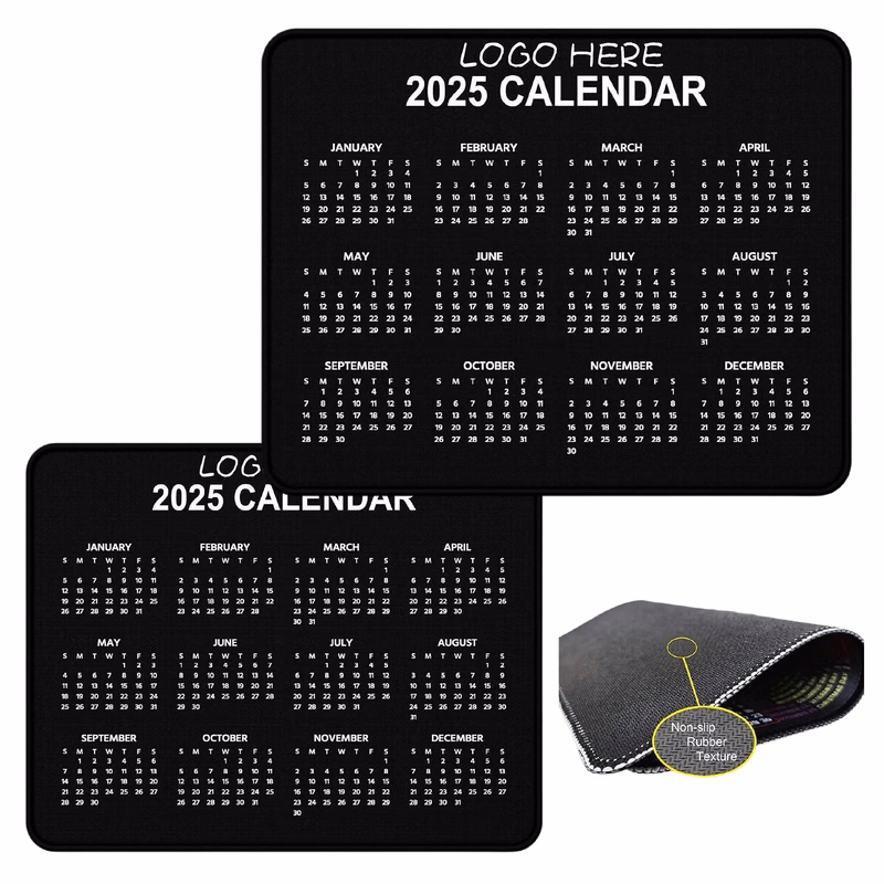 Hard Surface Calendar Mouse Pad