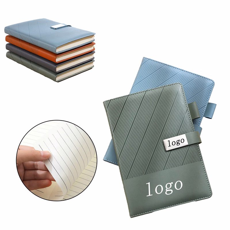 Business Gift Custom Leather-Bound Notebook
