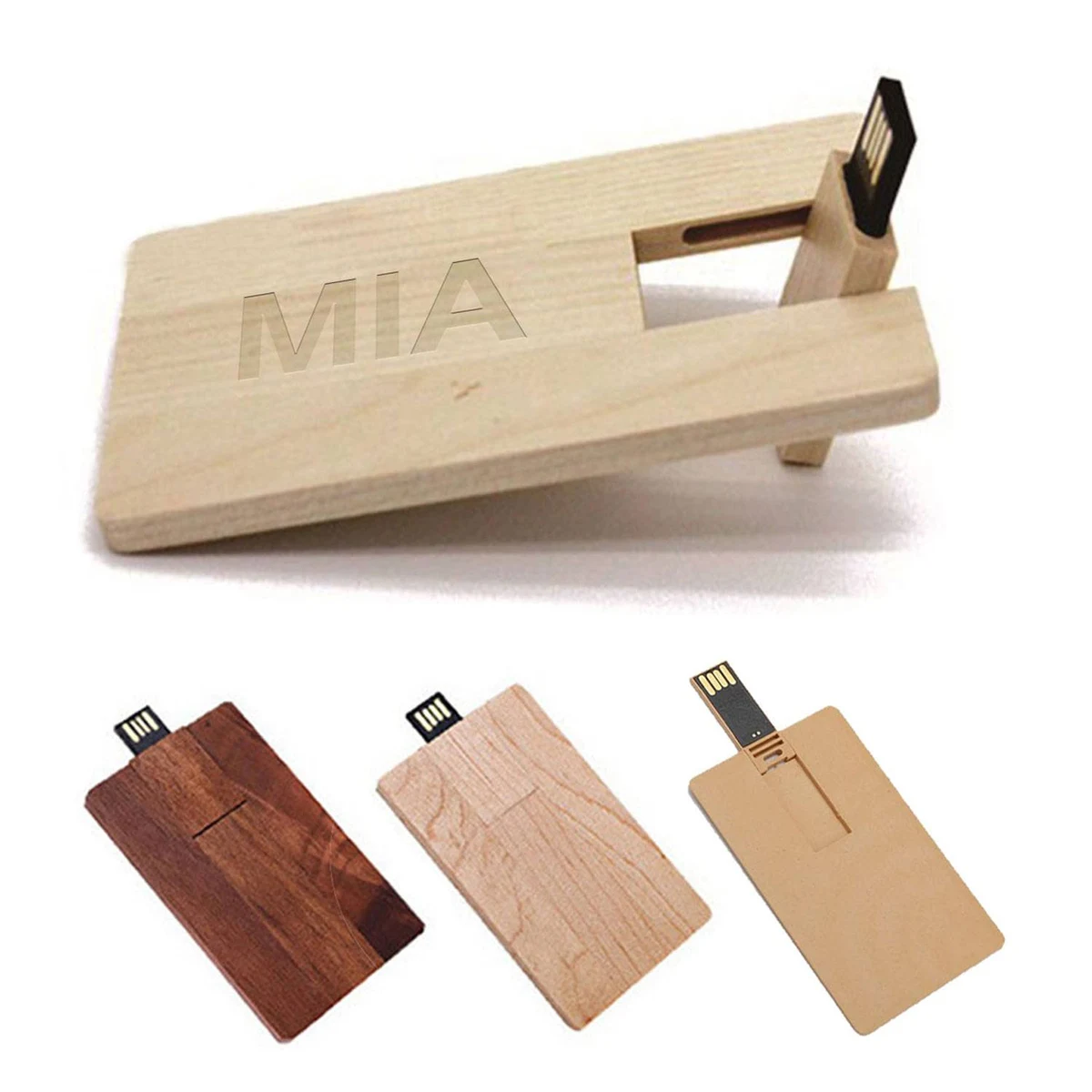 Wooden Business Card Shaped USB Flash Drive 1