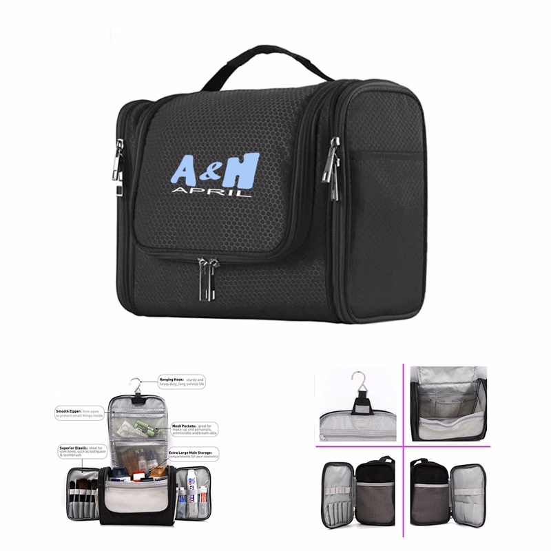 Hanging Travel Toiletry Bag w/ Mesh Pockets