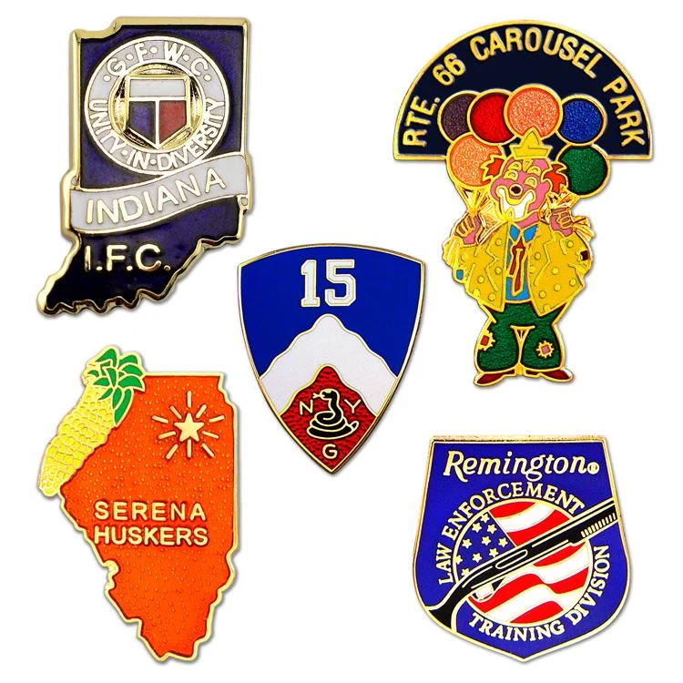 Die Struck Cloisonne Lapel Pins (1") 1