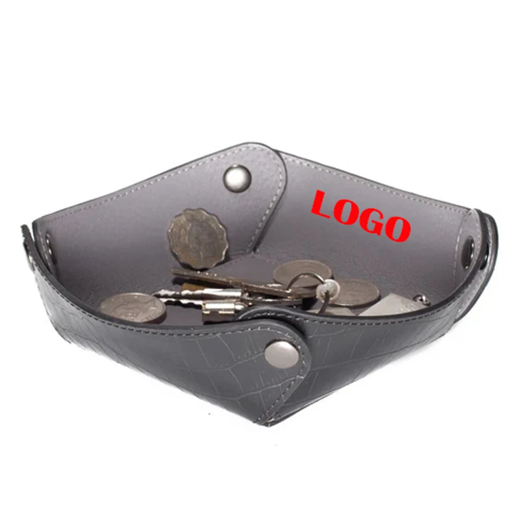 COLLAPSIBLE LEATHER POCKET TRAY 1