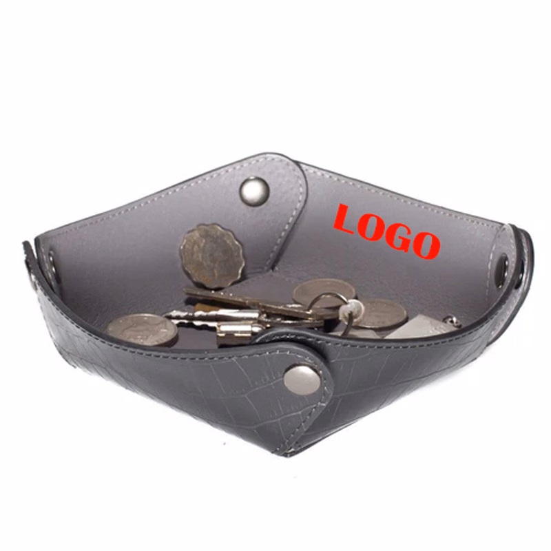 COLLAPSIBLE LEATHER POCKET TRAY