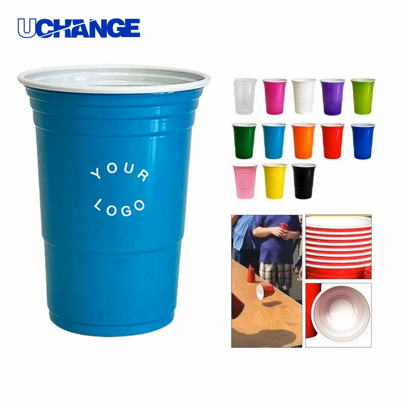 Plastic Beer Pong Cup Drinkware for Party Use