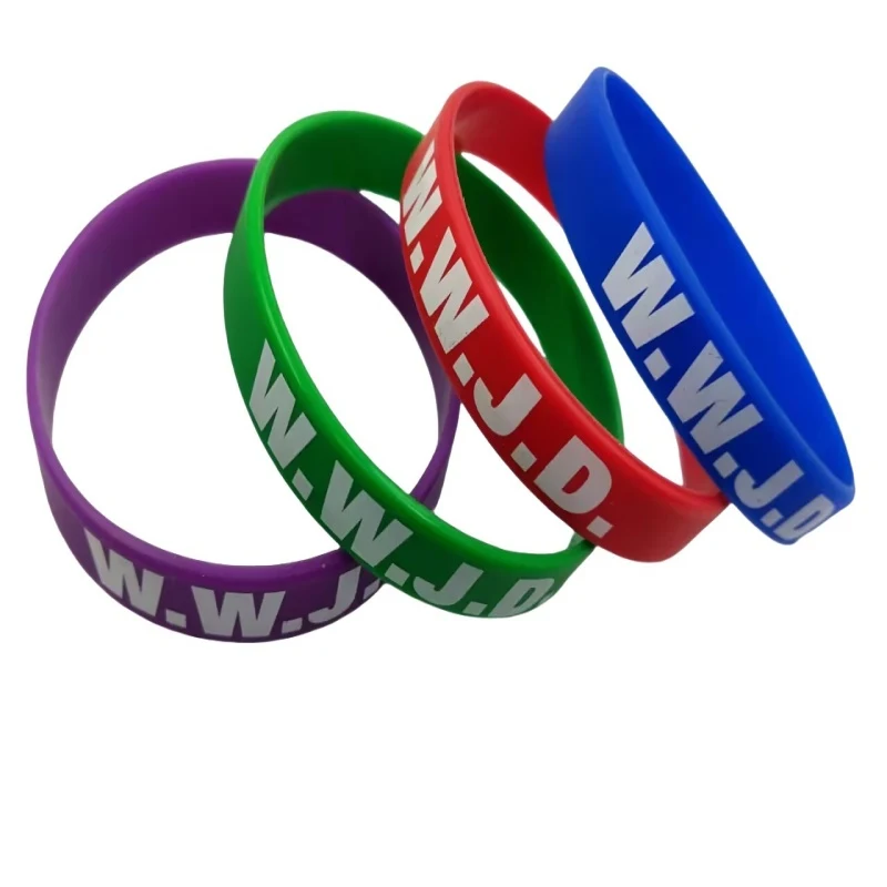 Screen Printed Silicone Wristband 1