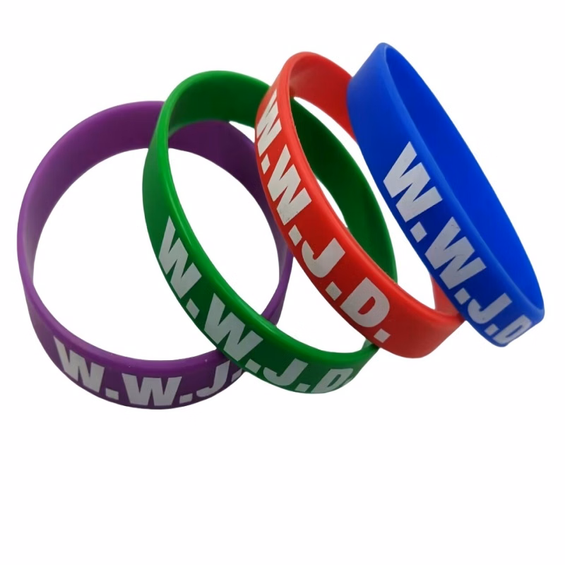 Screen Printed Silicone Wristband
