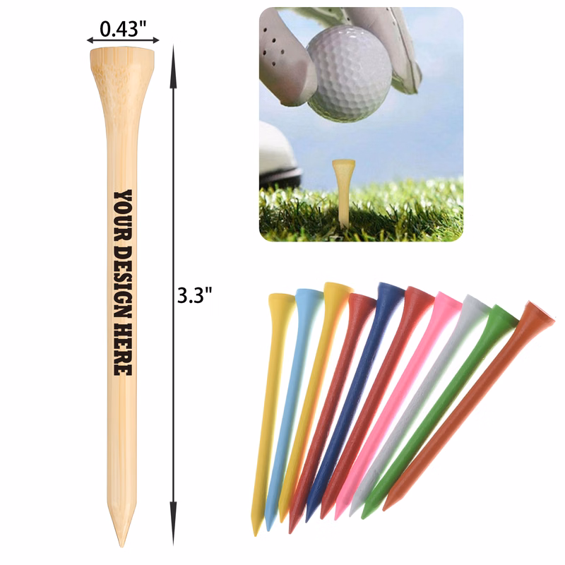 MOQ 50 PCS Functional Golf Tee With Wooden Tee
