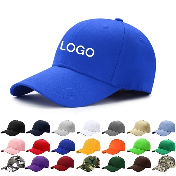 Custom 6 Panel Cotton Baseball Cap with Adjustable Slider — Sports Promotion 1