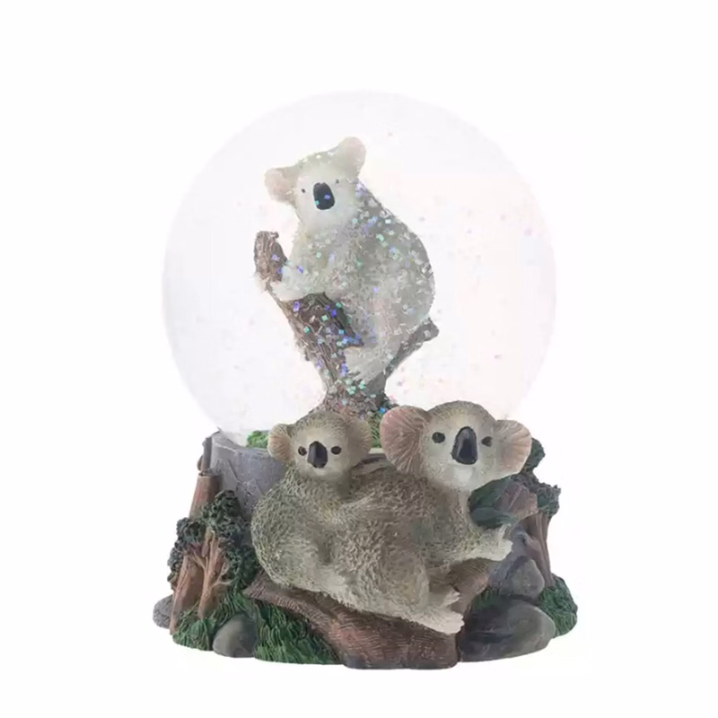 Custom Koala Figurine Water Snow Globe
