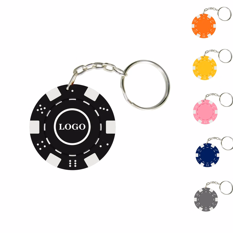 Poker Chip Keychain