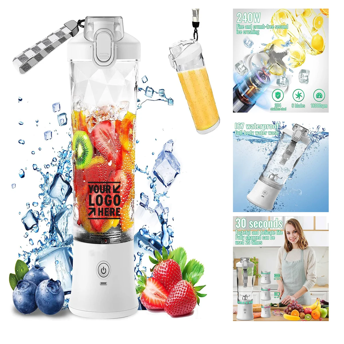 20 Oz Shakes and Smoothies Portable Blender 1
