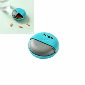 Single Compartment Round Push Pull Pill Case