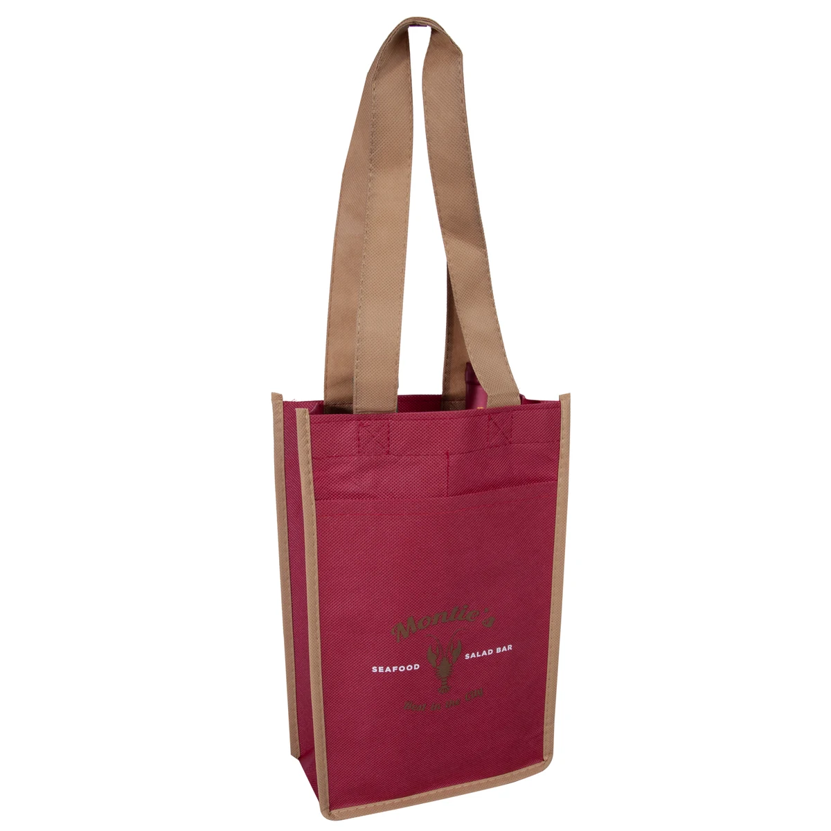 Bacchus Non-Woven Wine Bag (1 Color Imprint) 1