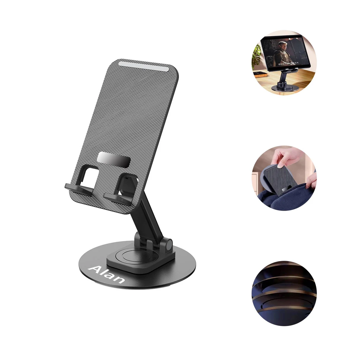 Rotating Telescopic Aluminum Alloy Mobile Phone Holder 1