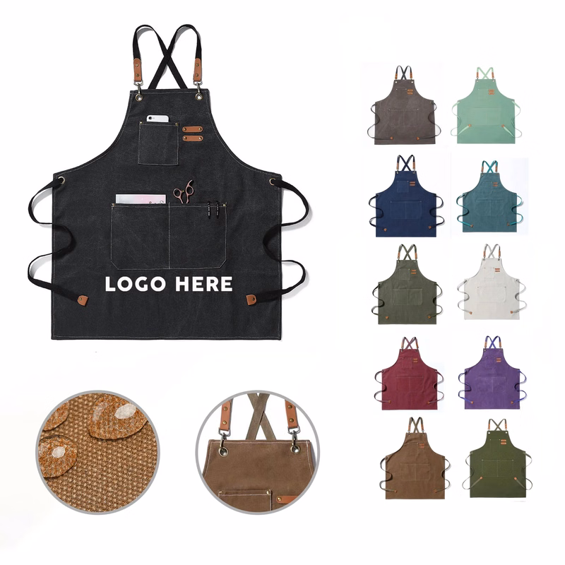 Household Oil-proof Canvas Kitchen Apron