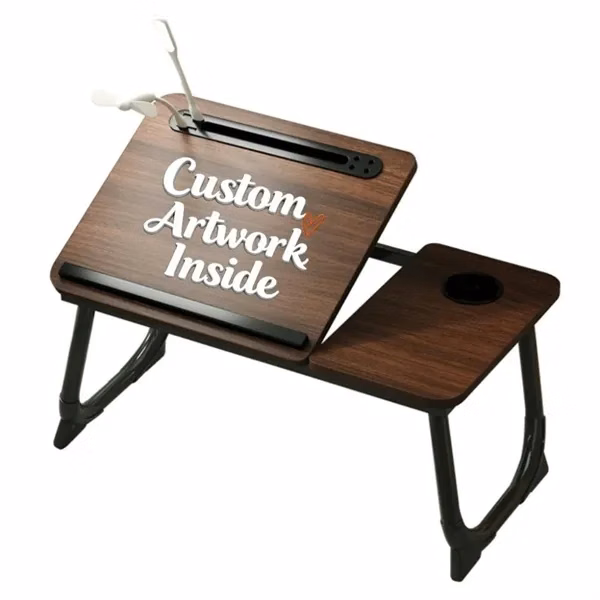 Adjustable Laptop Desk with Light, USB Port for Office, School and Events