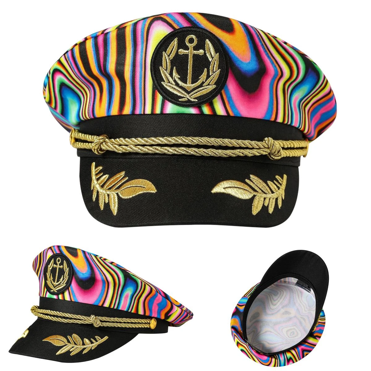 Full Color Polyester Captain Hat 1