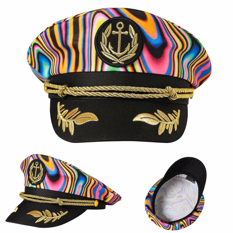 Full Color Polyester Captain Hat