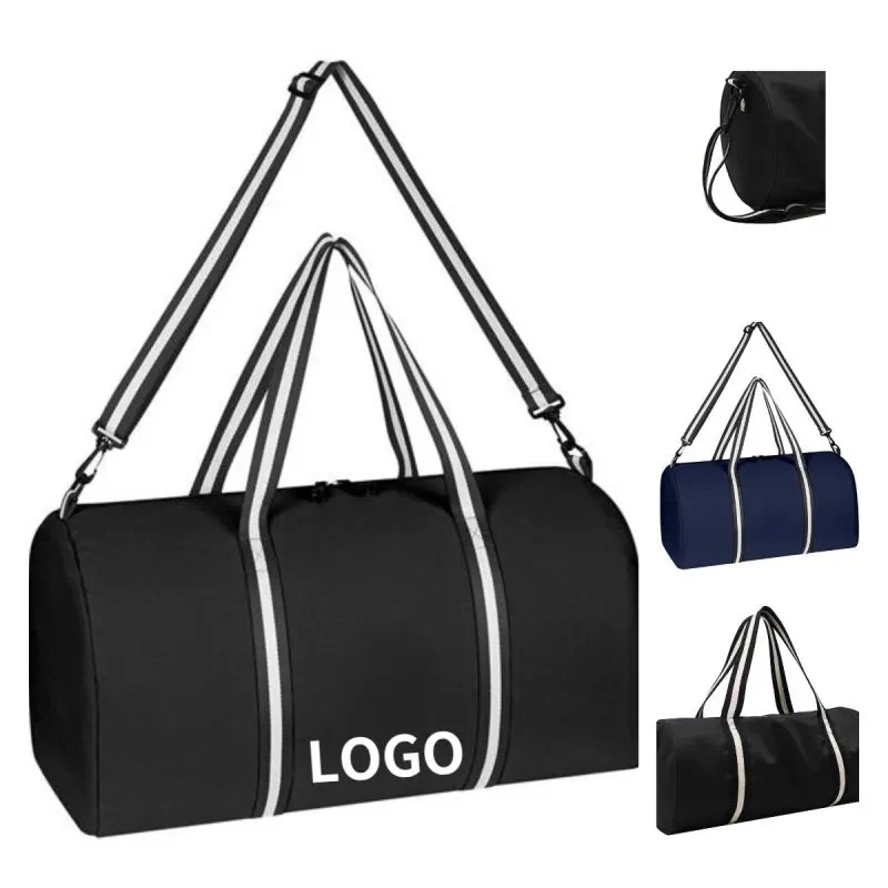 Striped Handle Duffel Bag 1