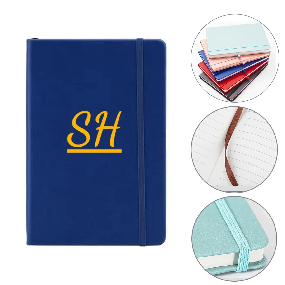 Pu Hardcover Notebook With Elastic Closure A5 Size 1