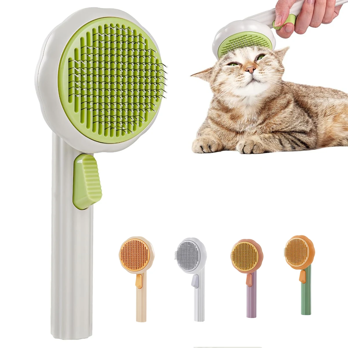 Self-Cleaning Pet Grooming Brush 1