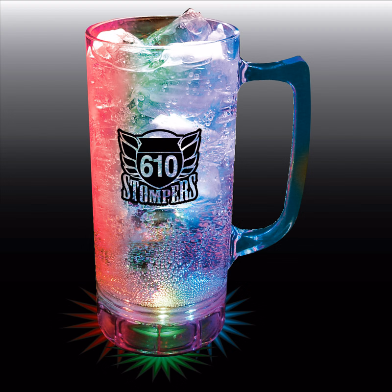 12oz 3-Light Plastic Beer Mug with Handle