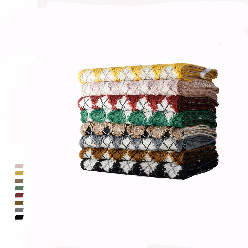 Acryli Knitted Scarf MOQ 100PCS