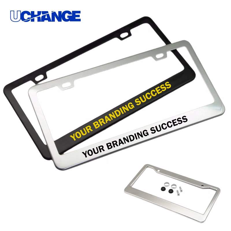 Metal License Plate Frame Set