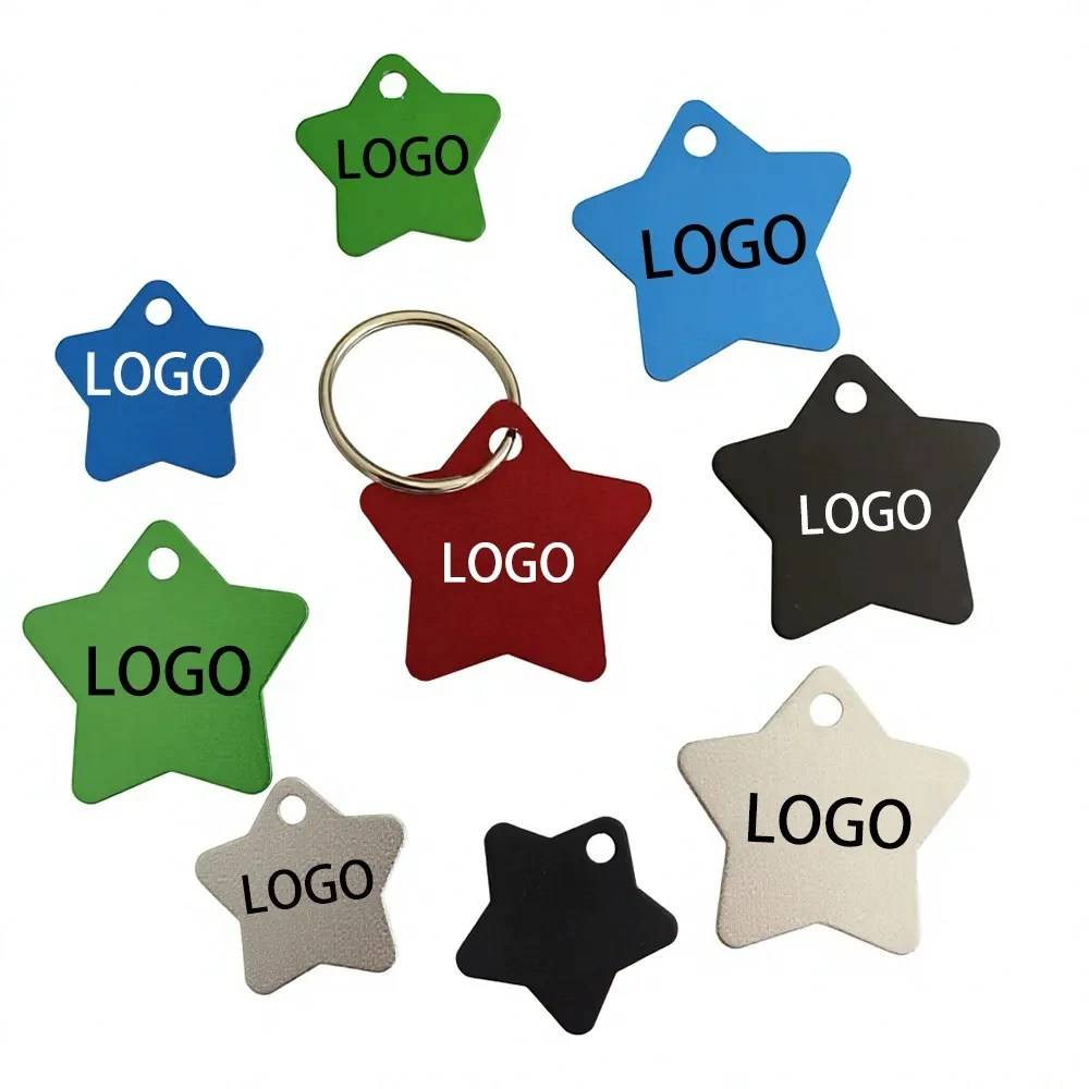 Star Shaped Metal Pet ID Tag 1