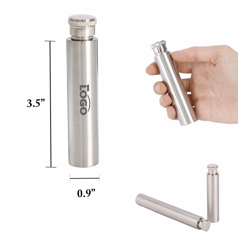 Portable Stainless Steel Cigar Flask 1oz
