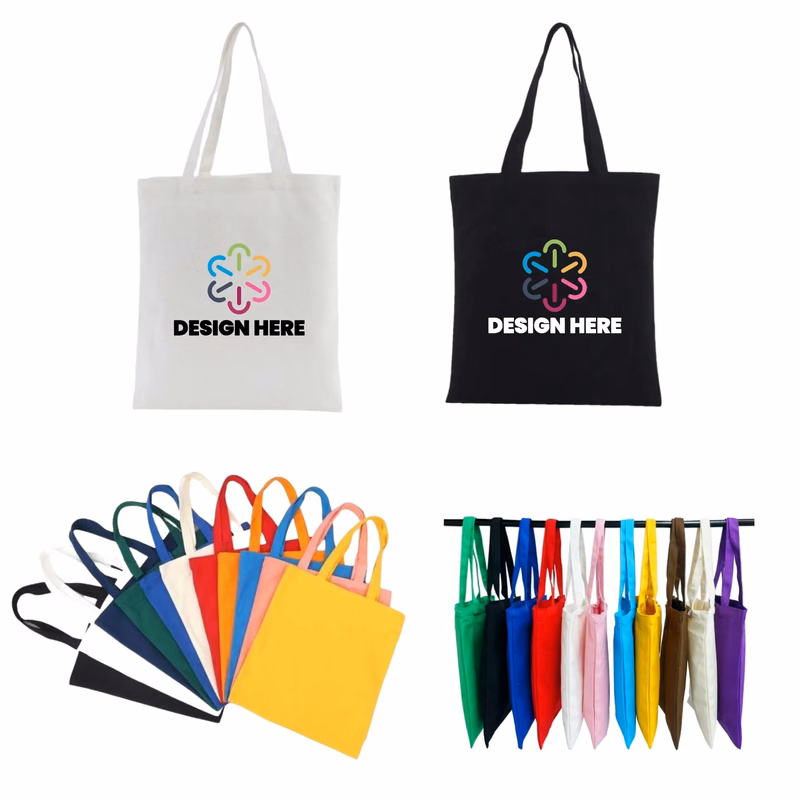 Full Color Cotton Canvas Tote Bag MOQ 50