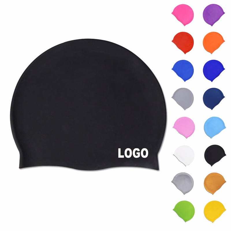 Adult Silicone Swim Cap Custom Logo