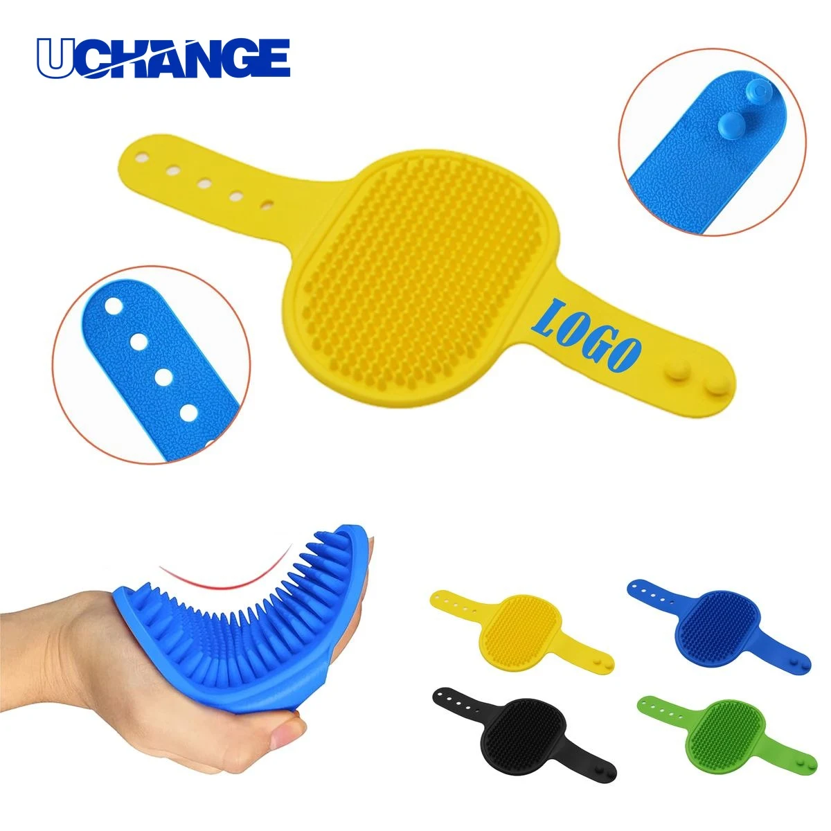 Pet TPR Bath Brush for Grooming and Cleaning 1