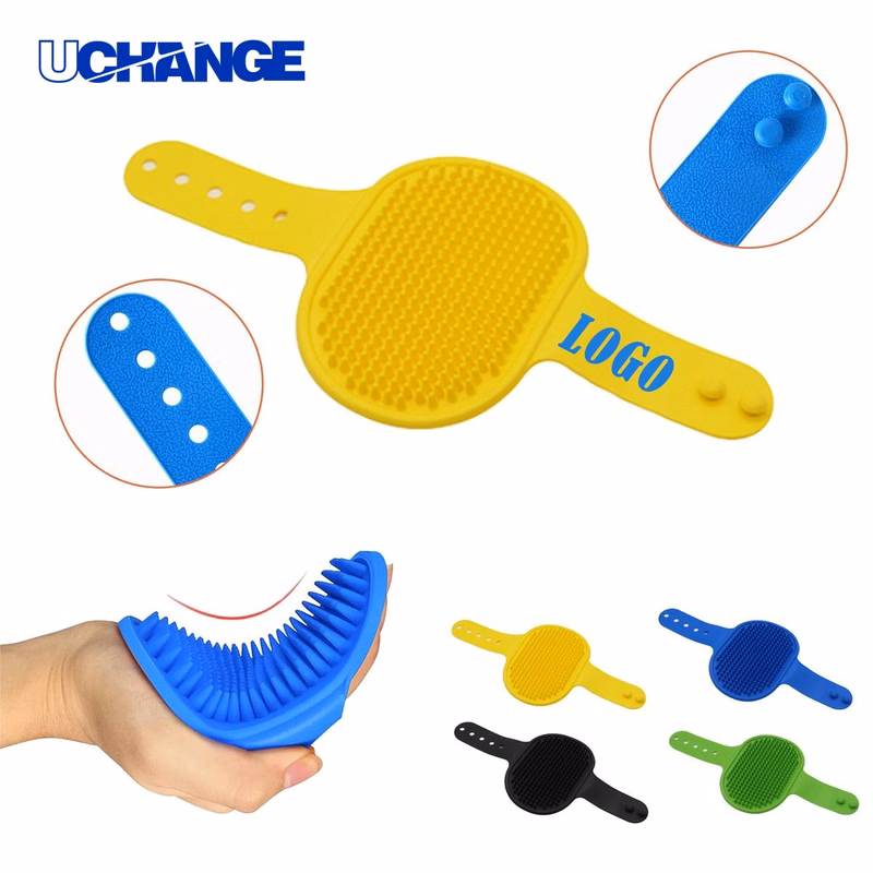 Pet TPR Bath Brush for Grooming and Cleaning