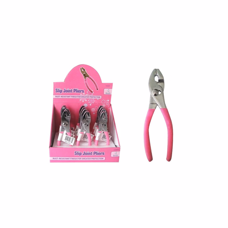Slip Joint Pliers Pink 6"
