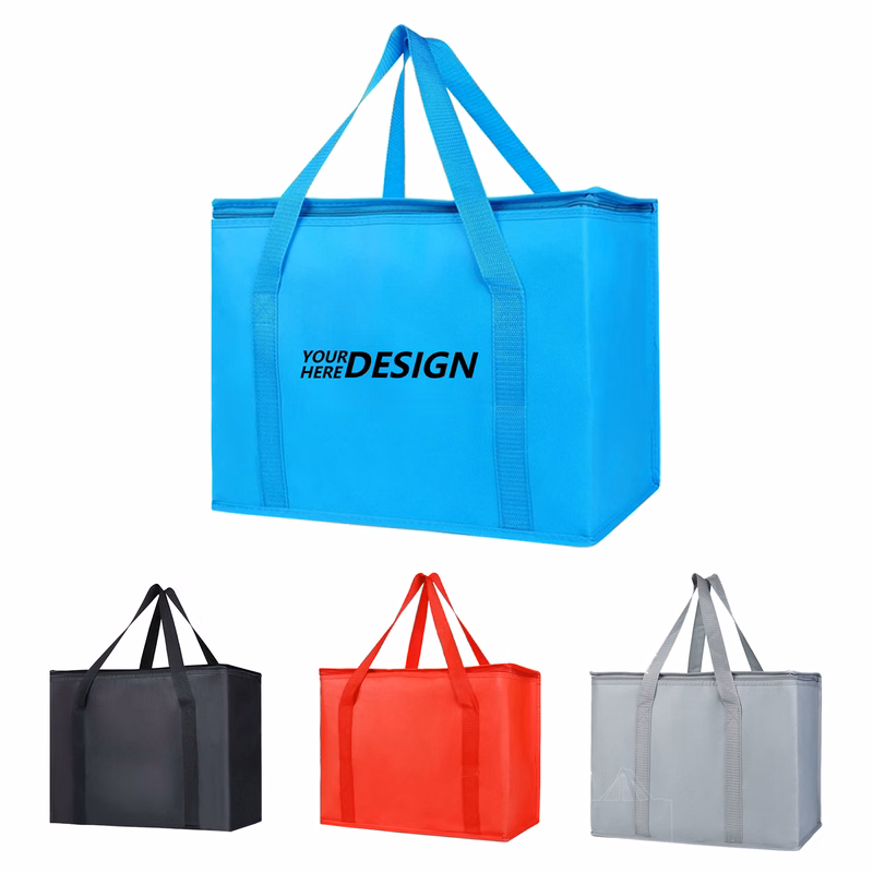 Foldable Non-Woven Fabric Thermal Tote for Outdoor Use