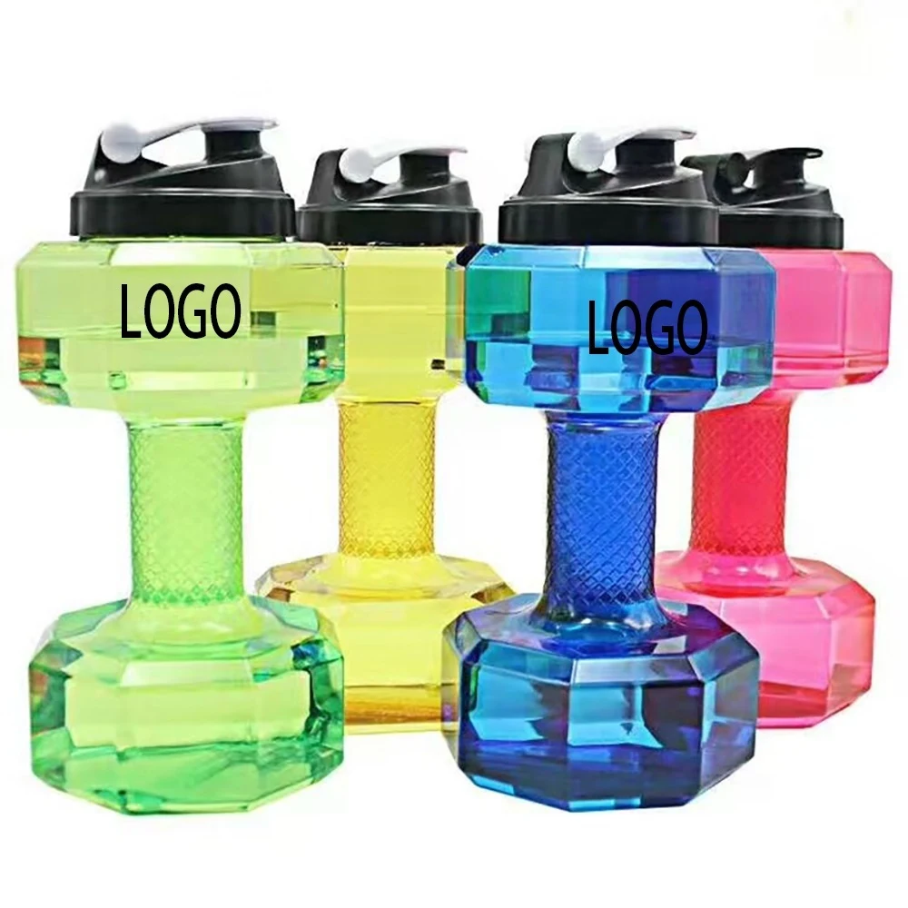 PET Outdoor Sport Dumbbell Shaped Water Bottle 1