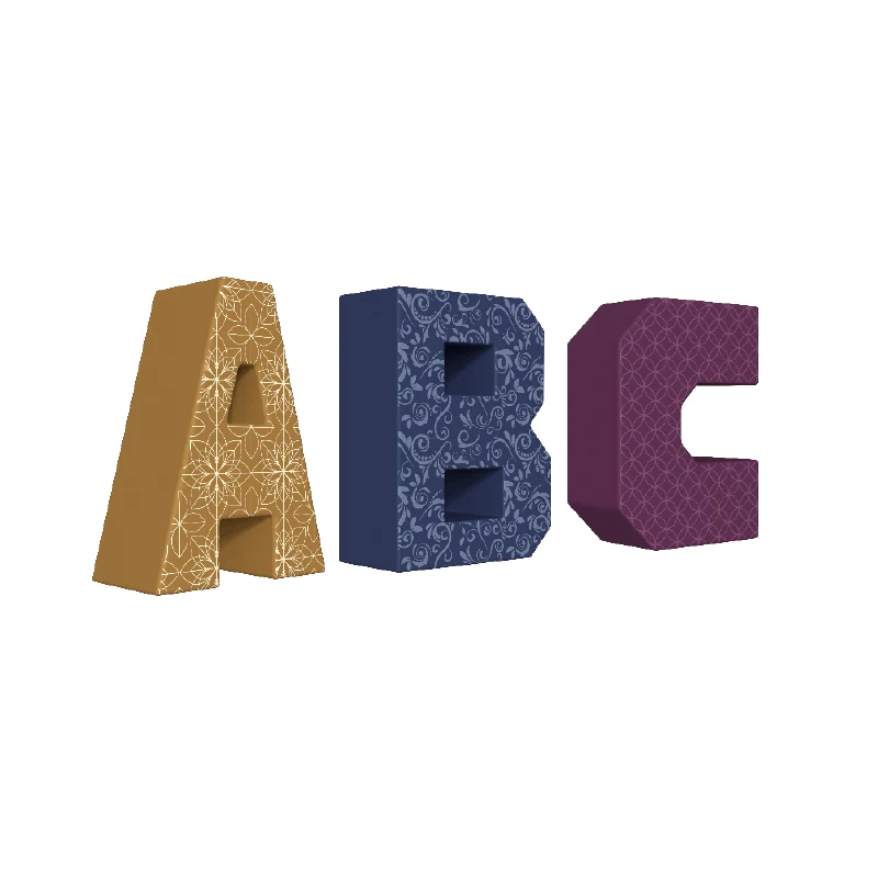 Large 32"w x 43"h Individual Letters 1