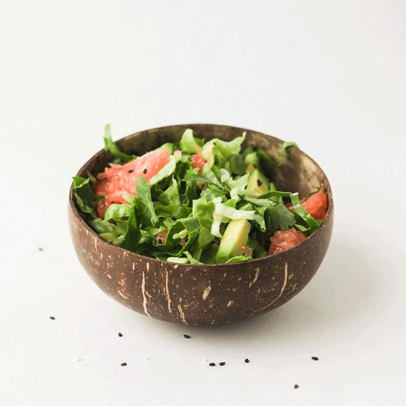 Eco-Friendly Natural Handmade Coconut Shell Salad Bowl