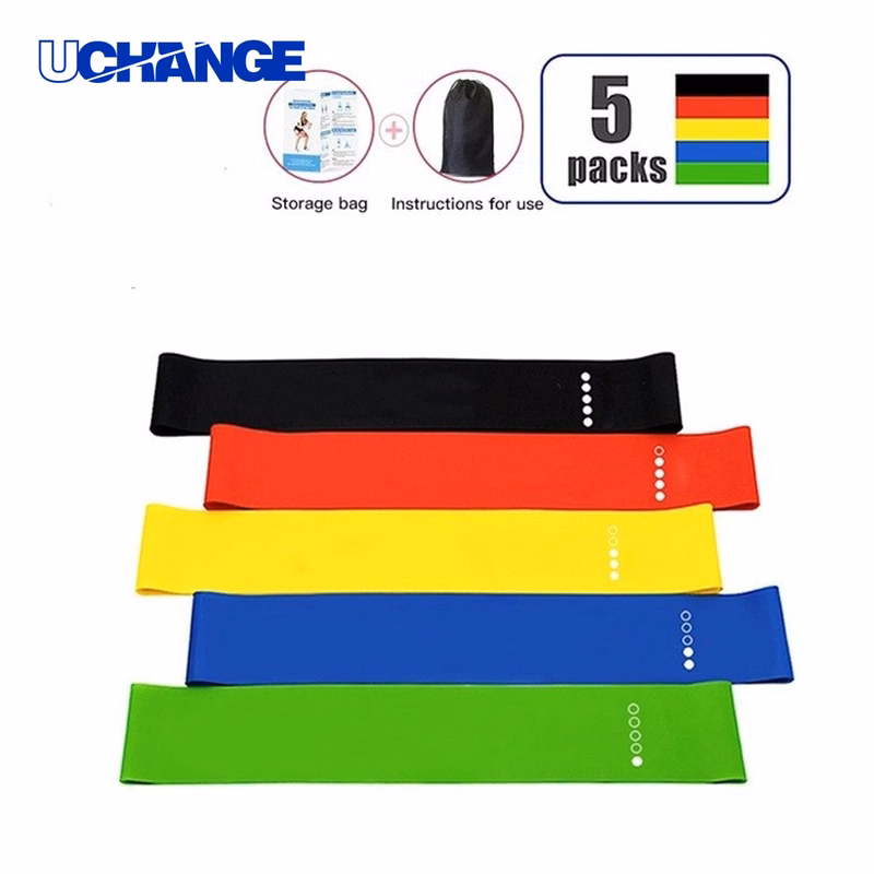 Fitness 5-in-1 TPE Exercise Loop Resistance Band Set
