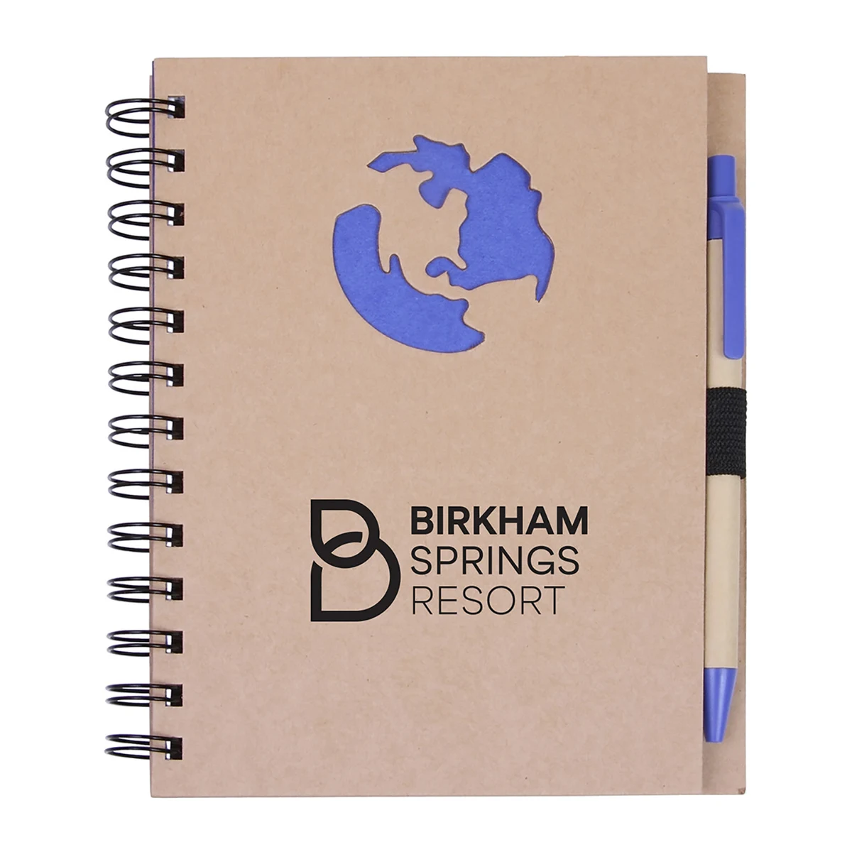Globe Die Cut Spiral Notebook & Pen 5.875" x 7" 1