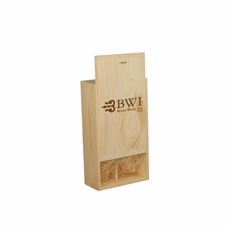 Two Bottle Wine Box with Divider & Brand