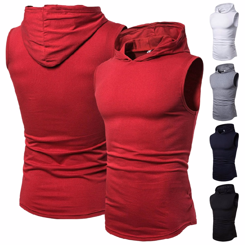 Mens Sleeveless Pullover Sweatshort