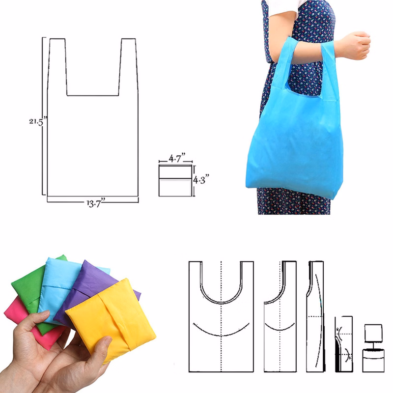 Foldable Grocery Tote Shopping Bag