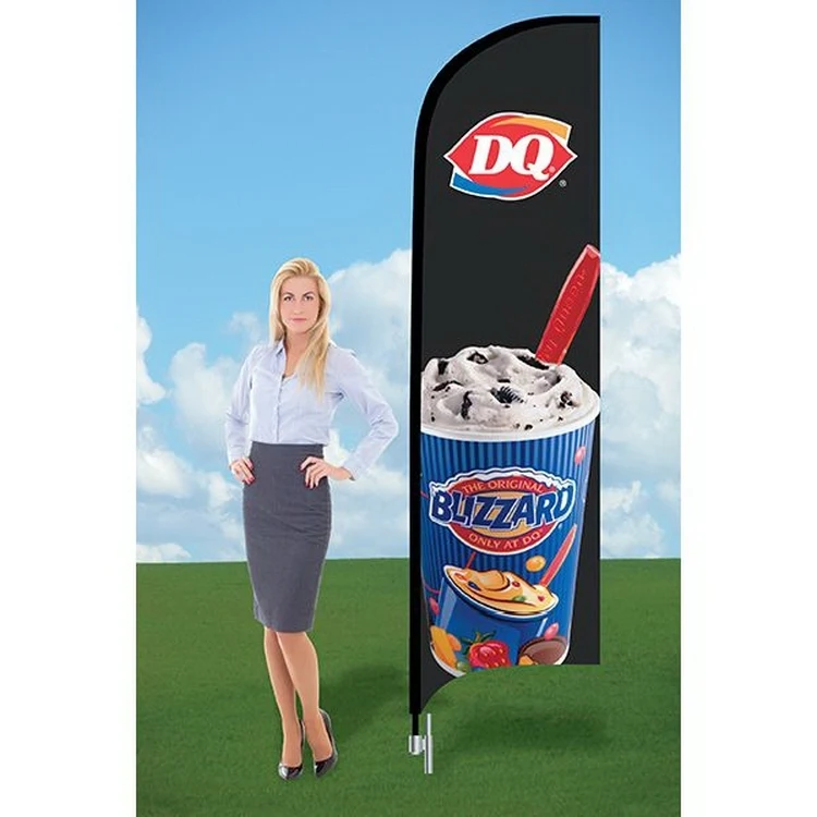 8ft Custom Flag with Ground Stake-single 1