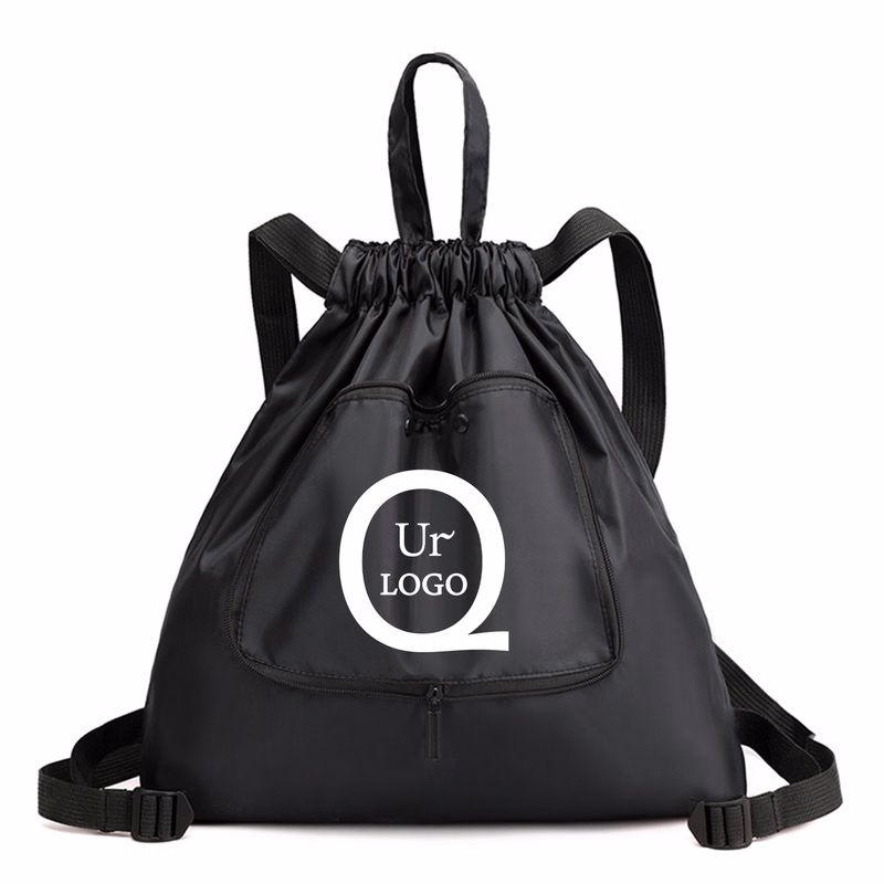 14.57X15.75 Inch Nylon Drawstring Backpack
