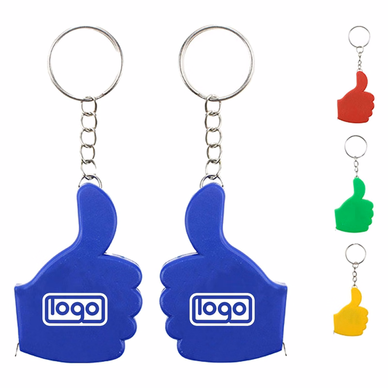 Thumbs-Up Keychain Tape Measure