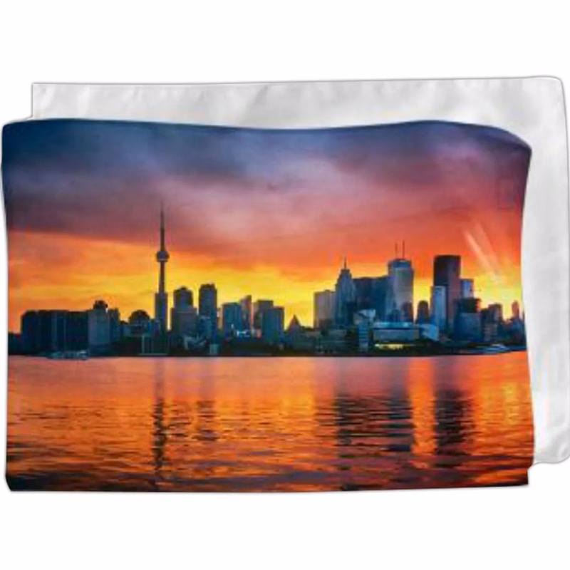 Sublimated Microfiber Suede Cooling Towel, 12x18
