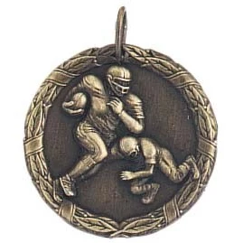 Football XR100 Series Medal, 1 1/4" 1