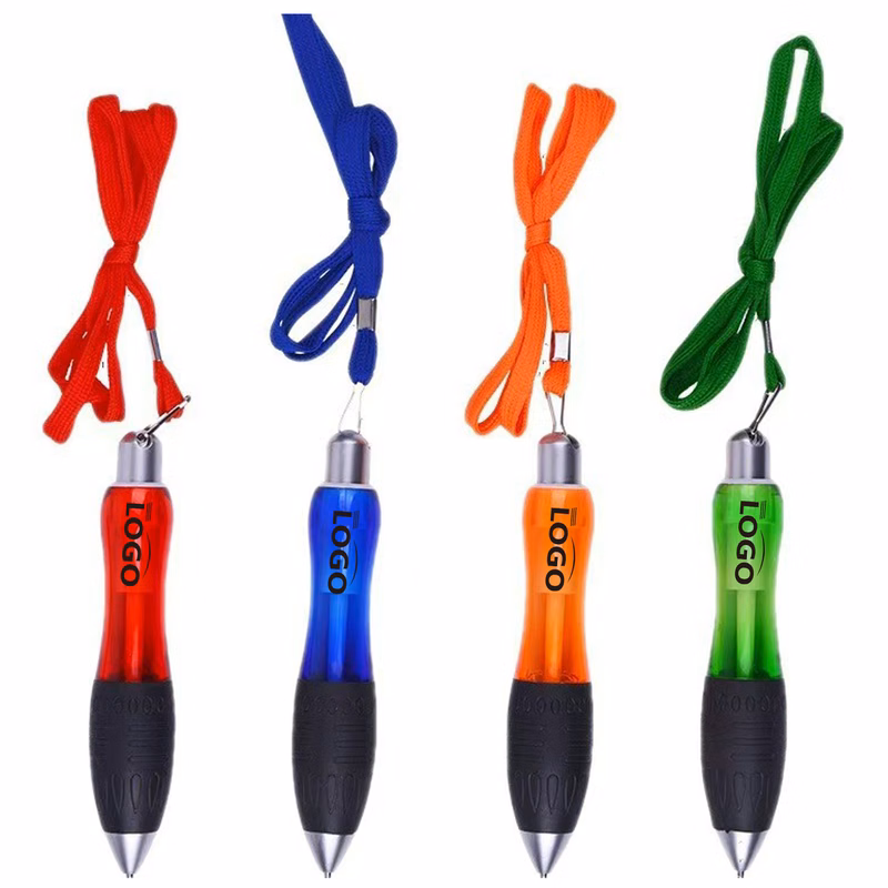Retractable Shuttle Pens with Neck Lanyard